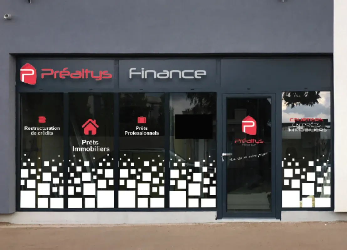 Façade de l’agence PRÉALTYS FINANCE – Agence Chemillé-en-Anjou